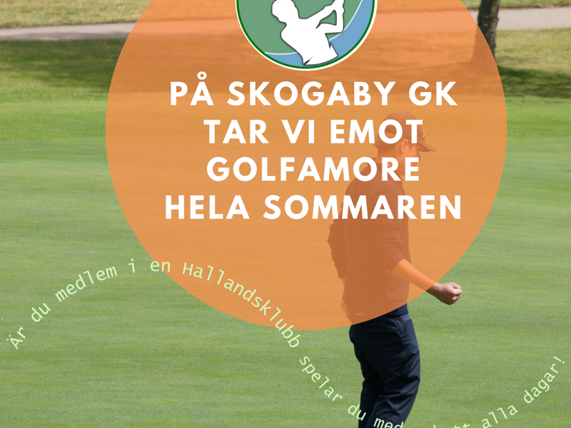 Hos oss gäller Golfamore och Hallandsgreenfee hela säsongen